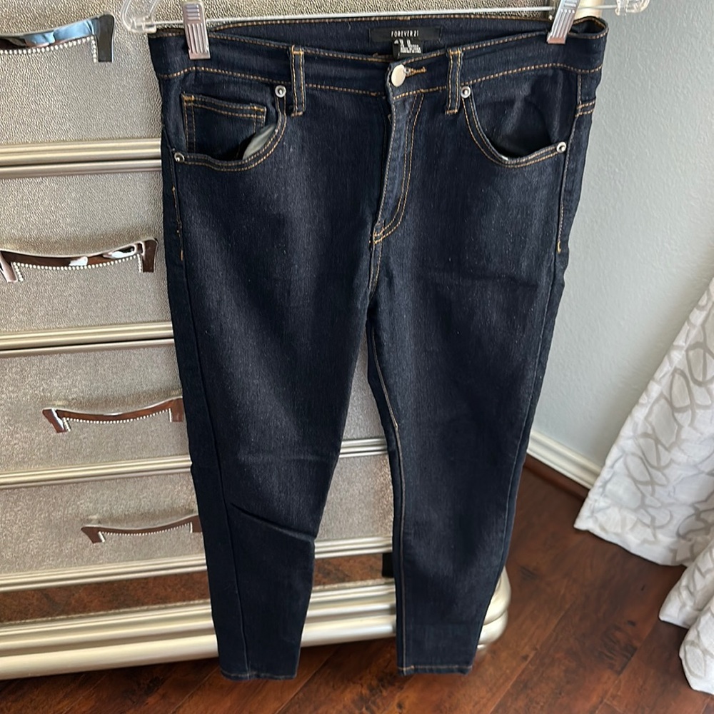 Size 26 dark wash classic skinny denim jeans